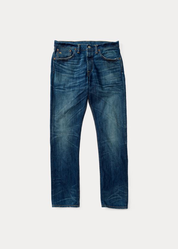 Ralph Lauren Slim Narrow Selvedge Jeans Herre Danmark (RAZVX4281)